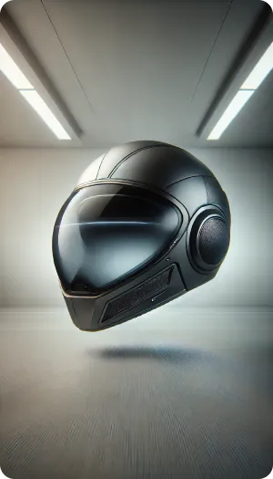 Casque de réalité virtuelle façon casque de moto