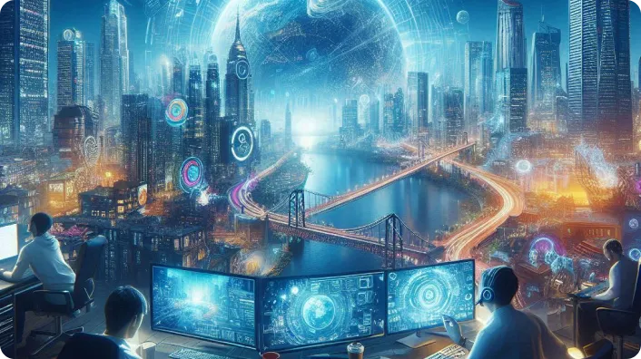 Immersion dans un monde virtuel interactif